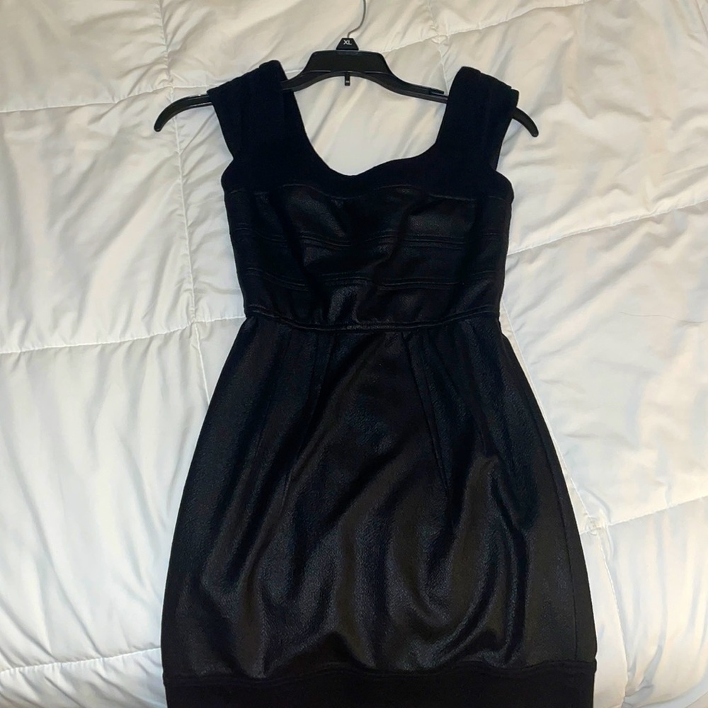 bcbg black mini dress